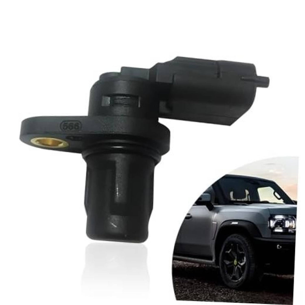 Black camshaft position sensor with gold mounting hole and electrical connector