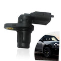 Black camshaft position sensor with gold mounting hole and electrical connector