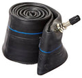 Motorcycle inner tube with TR4 valve stem, coiled rubber with blue stripe
