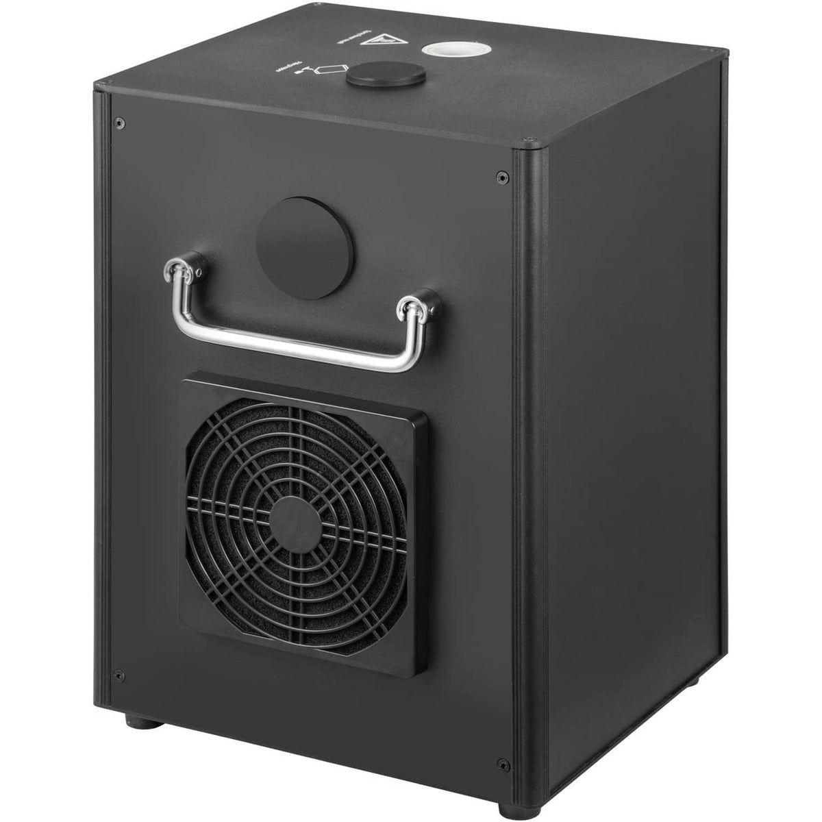 700W cold spark machine side view with handle, fan grille, and exhaust port