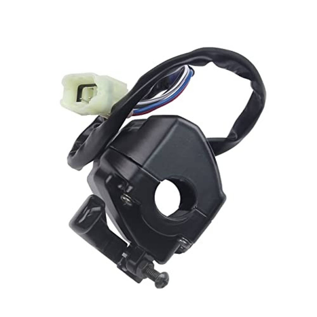 Black throttle lever switch assembly with wire harness and white connector