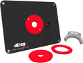 Kreg router table insert plate kit with black plate, red insert ring, and mounting bracket