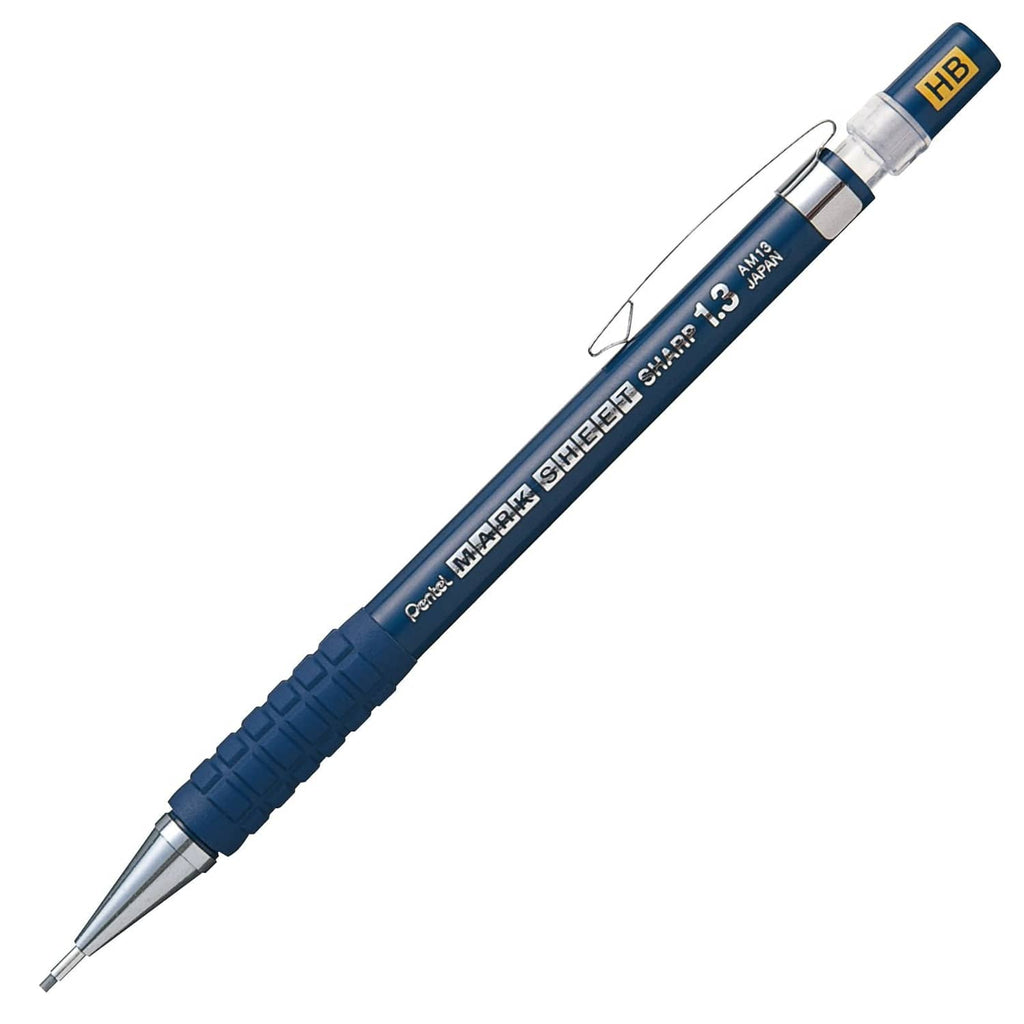 Blue mechanical pencil with HB 1.3mm lead tip for OMR mark sheets