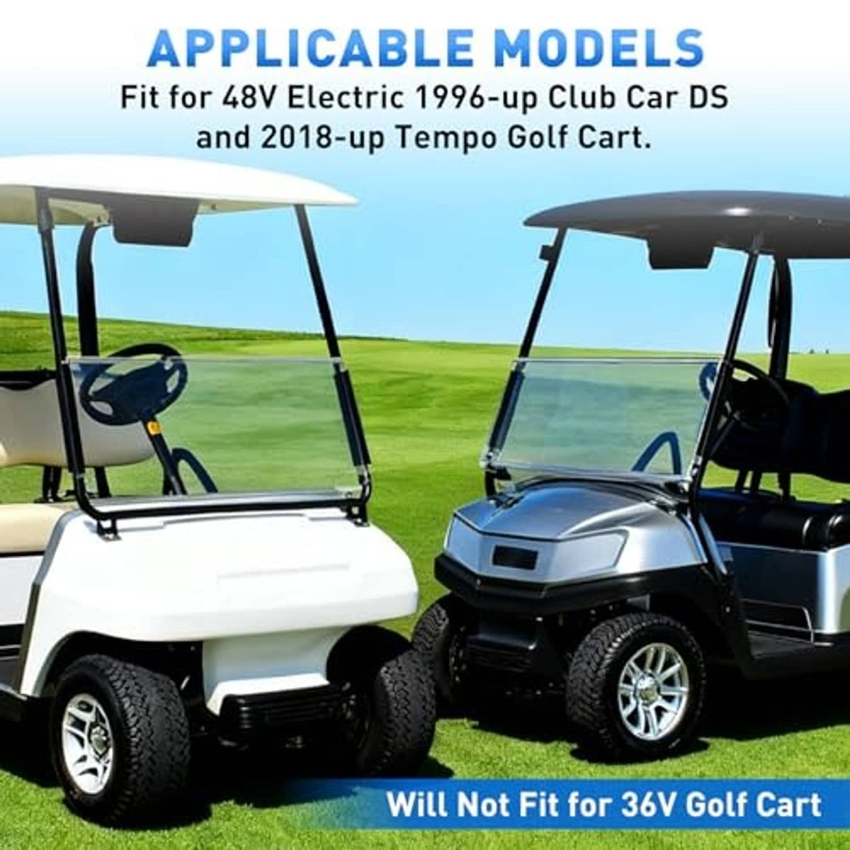 Golf cart with forward/reverse switch assembly installed on the dash area