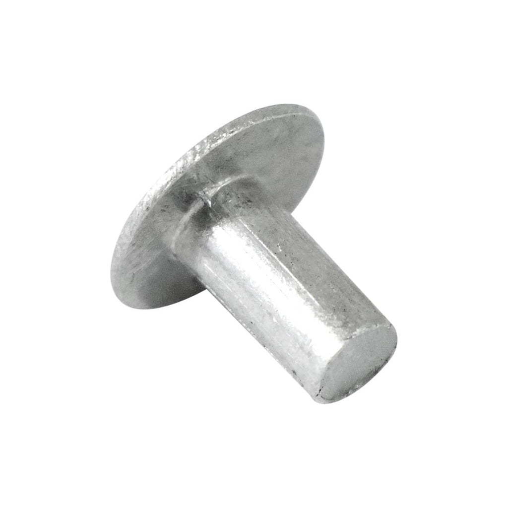 3/16 in brazier head aluminum rivet, 3/8 in length, silvery
