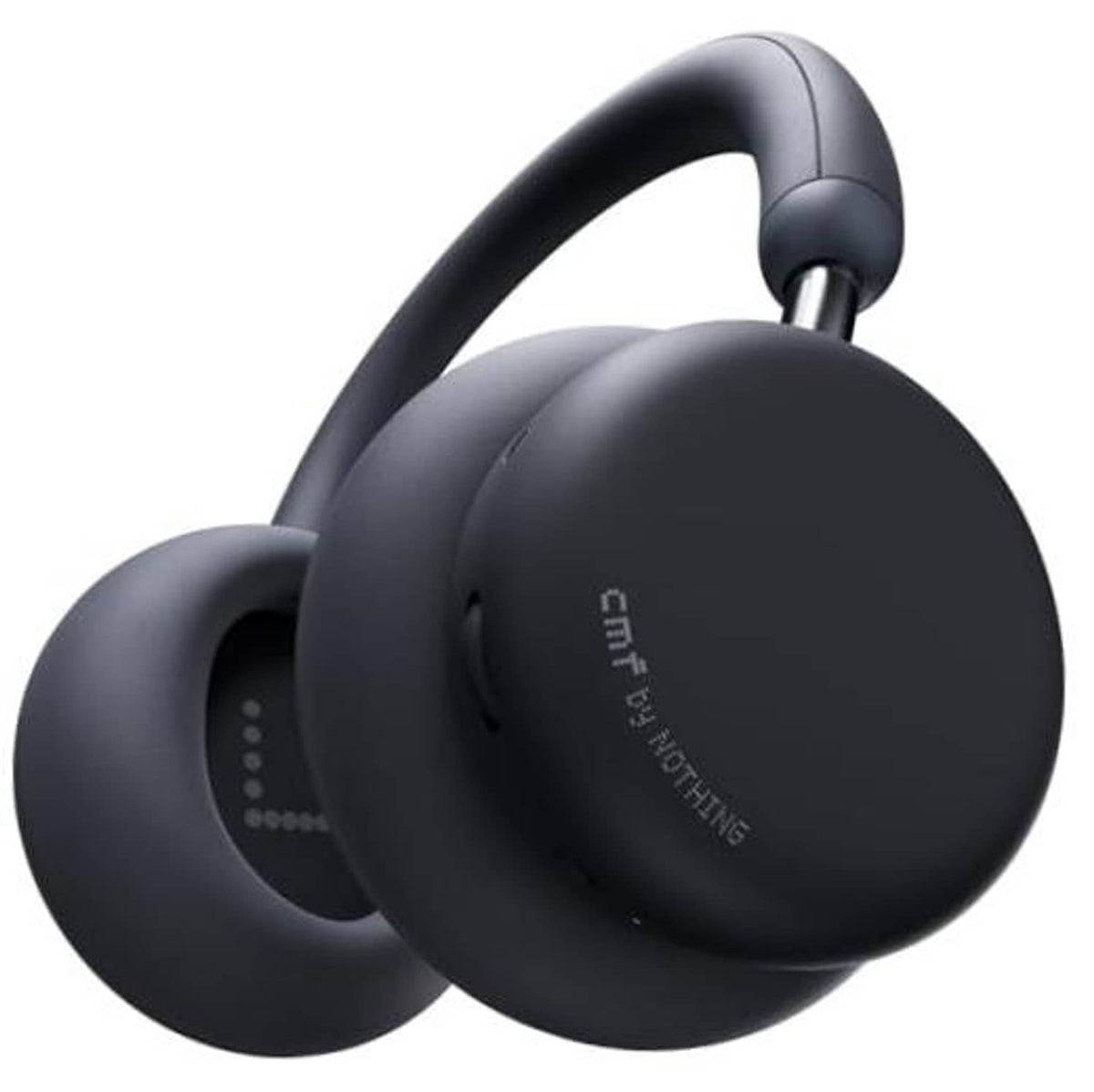 Dark gray over-ear wireless headphones with cushioned ear cups and headband
