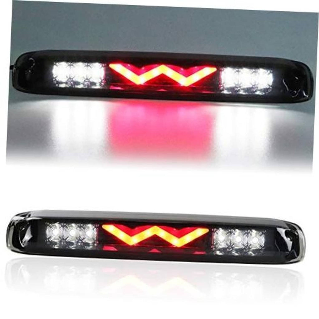 LED third brake light with smoked lens and red zigzag LED pattern