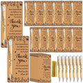 Brown “Thank You” gift cards with multiple retractable pens, bulk set layout