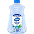 Dial antibacterial defense foaming hand soap refill bottle, blue cap, spring water label