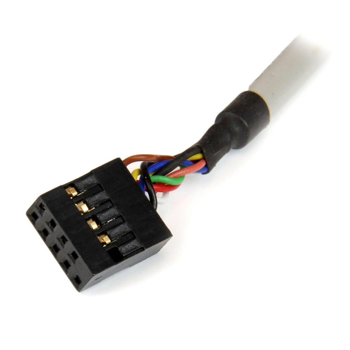 Internal card reader wiring harness with multi-color leads and connector plug