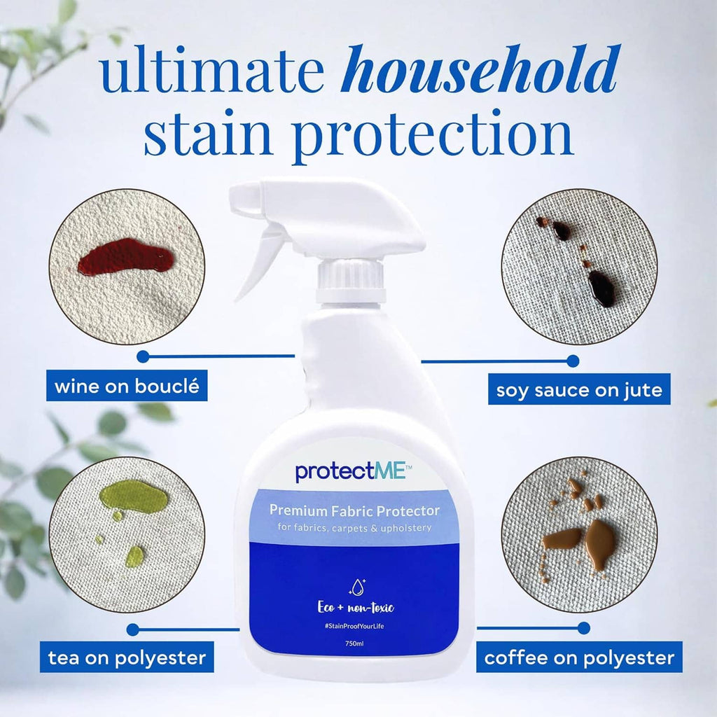 Fabric protector spray bottle for ultimate household stain protection on upholstery