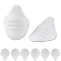 Large white perforated shoe crease protector pads for toe protection
