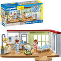 Playmobil maternity ward hospital playset with figures, beds, and accessories