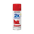 Rust-Oleum Painter's Touch 2X spray paint can, red, glossy paint+primer.