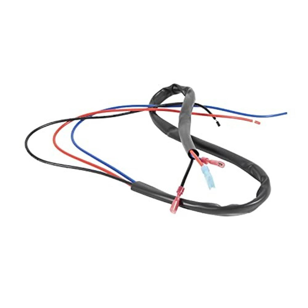 Tilt jack plate control switch wiring harness with bundled cables and connectors