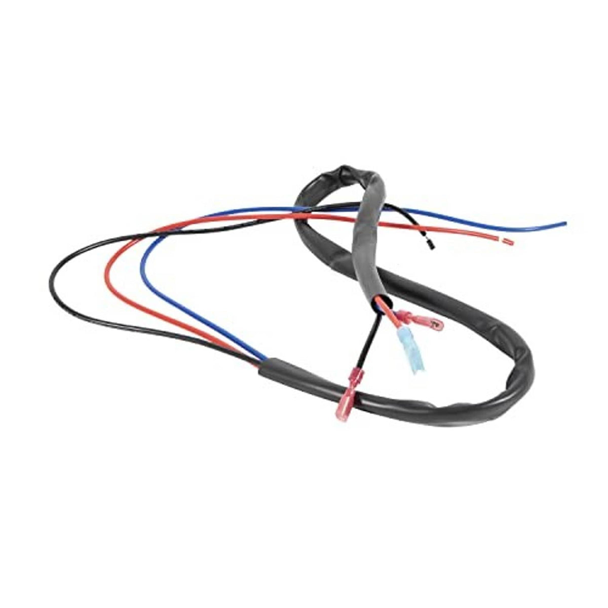 Tilt jack plate control switch wiring harness with bundled cables and connectors