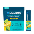 Liquid I.V. electrolyte drink mix pouch with lemon lime flavor and single stick
