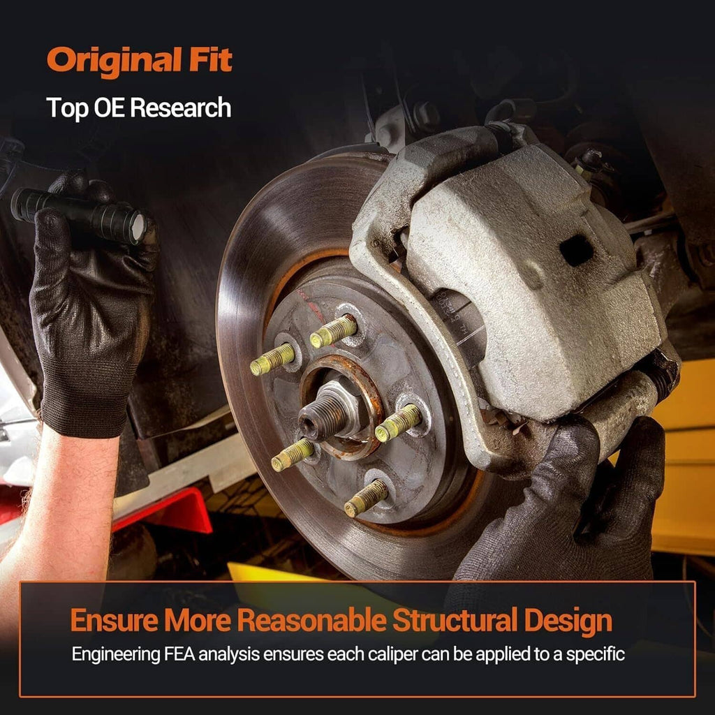 Front brake caliper and rotor assembly, silver caliper over ventilated brake disc
