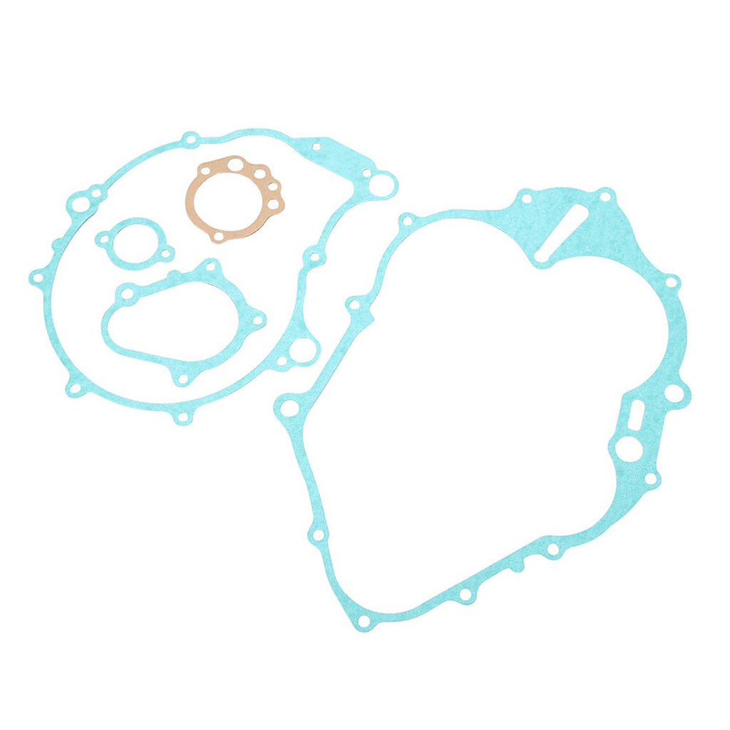 Top and bottom end gasket kit with two light blue gaskets and small included paper seal