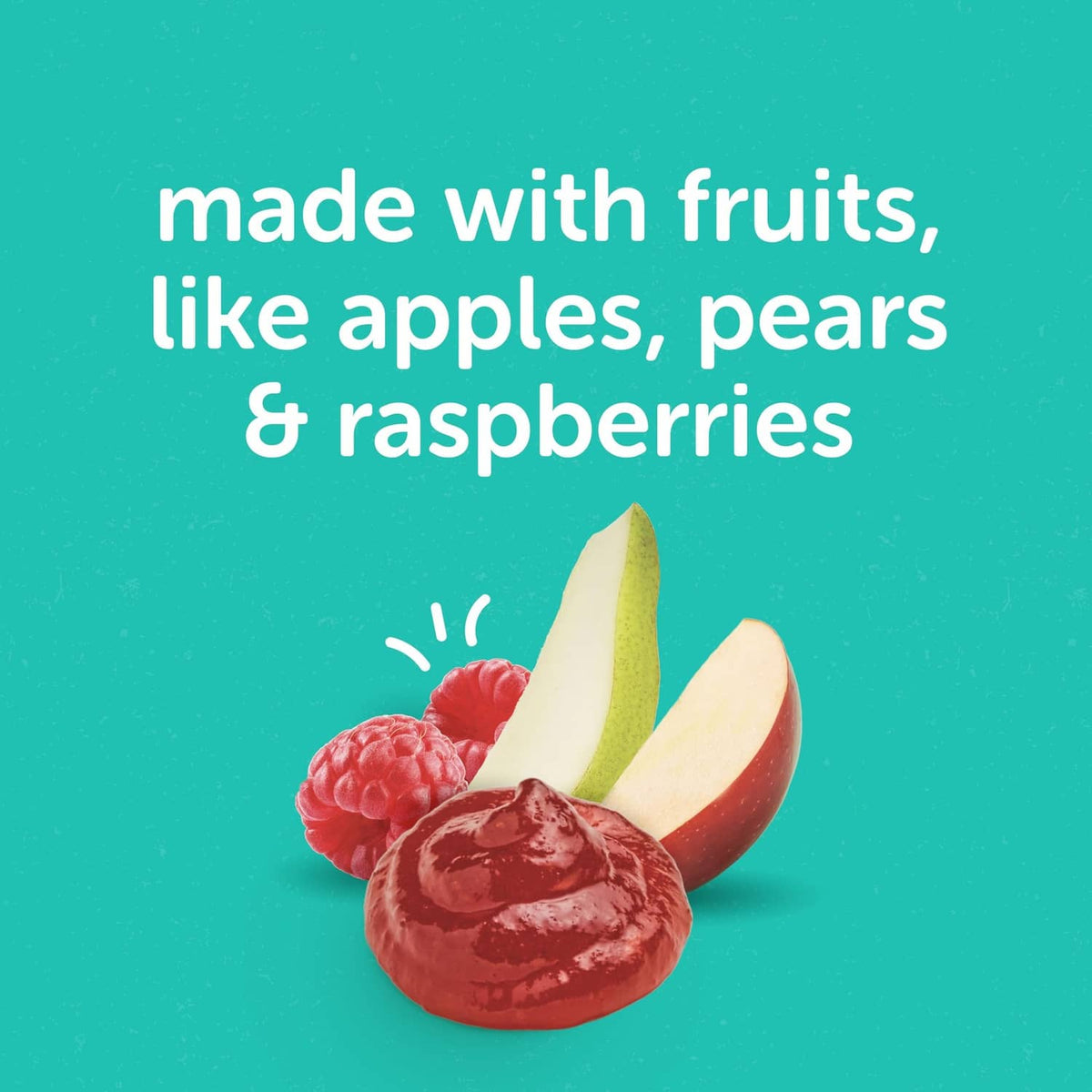 Jammin' Waffles graphic with apples, pears and raspberries