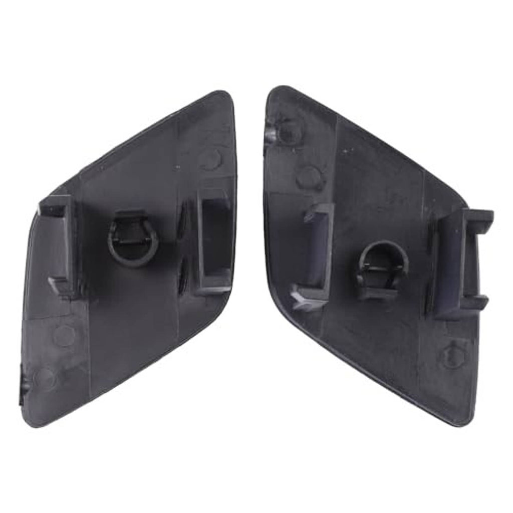 Front left and right headlight washer nozzle cover backs with round holes
