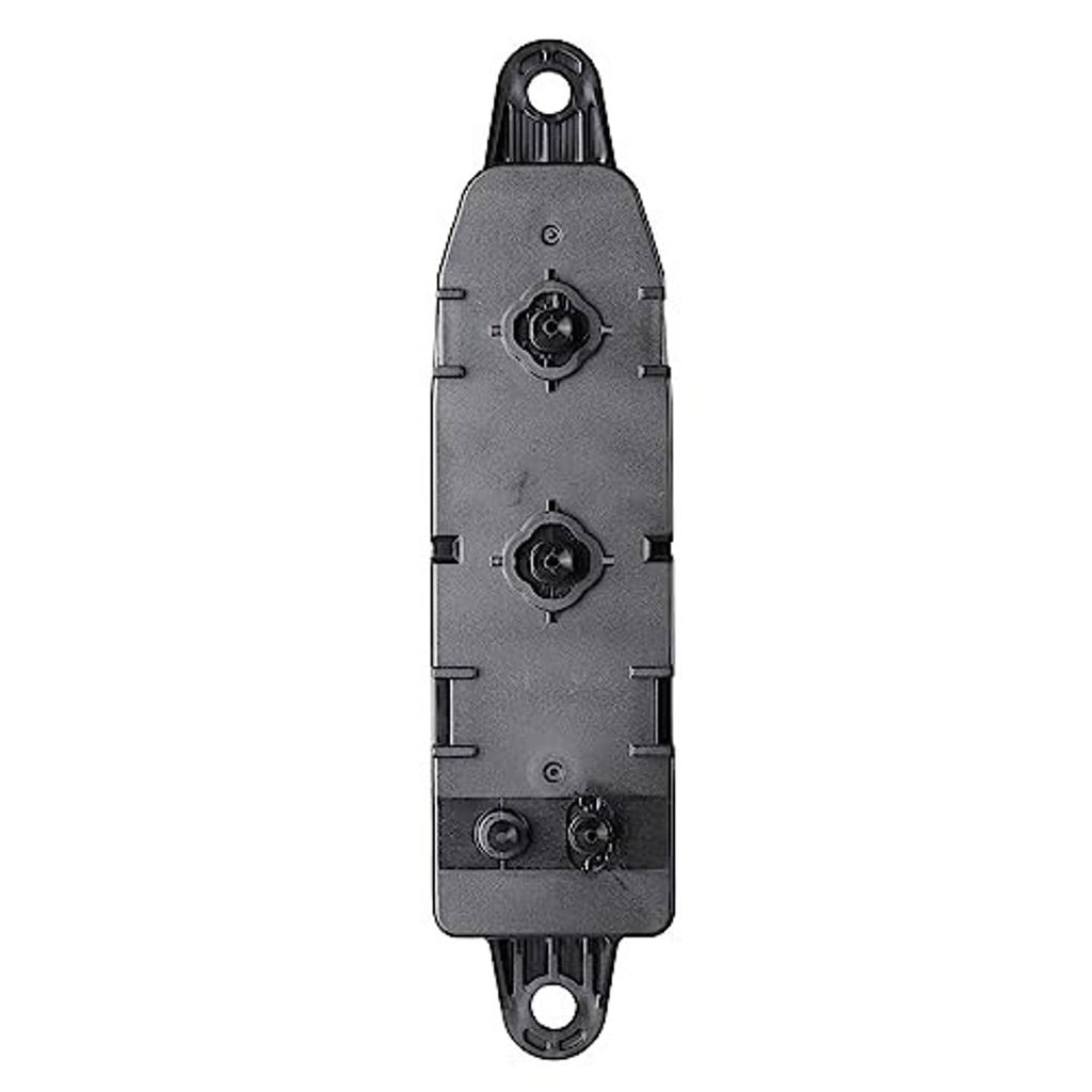 Power seat control switch with two circular knob controls and lower button cluster