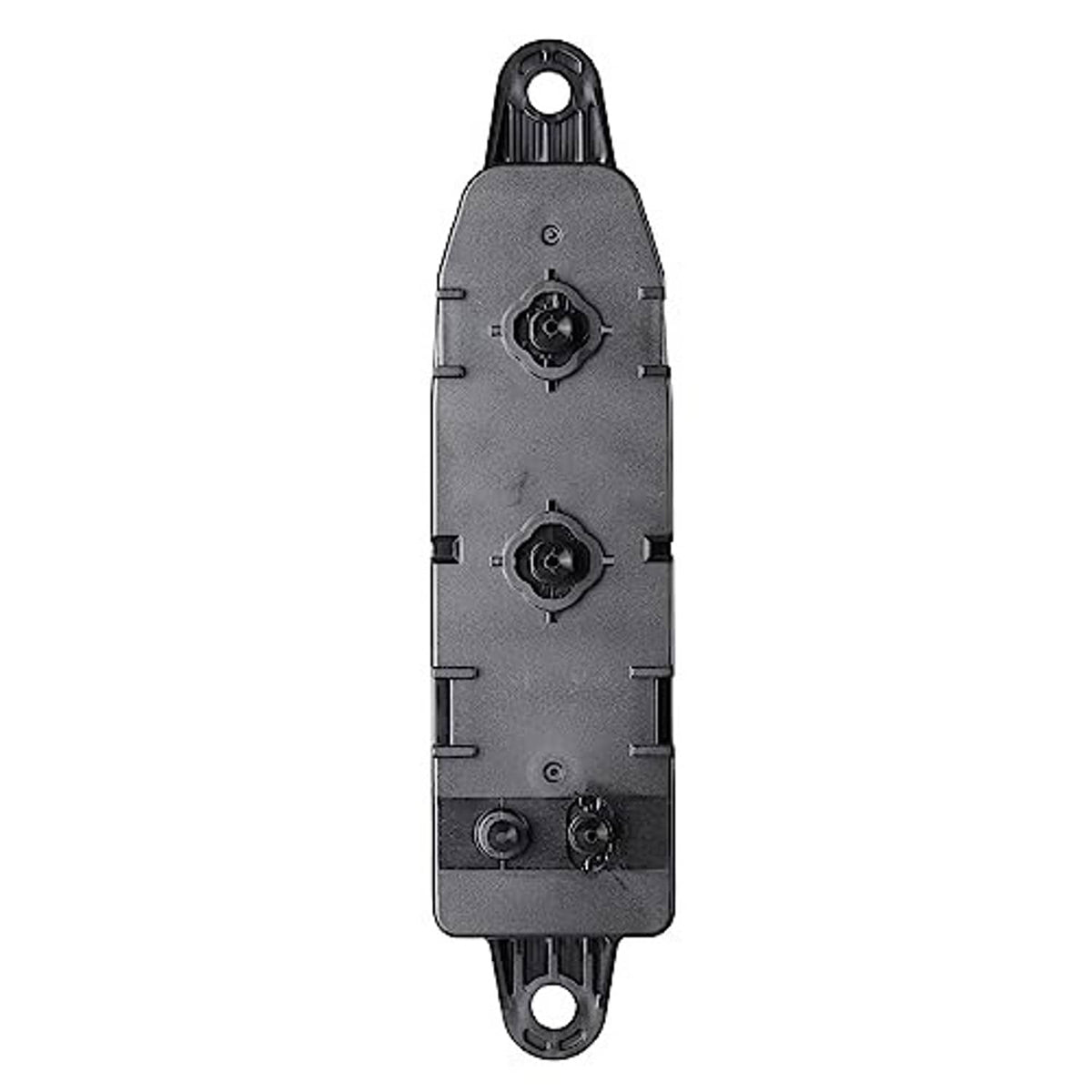 Power seat control switch with two circular knob controls and lower button cluster