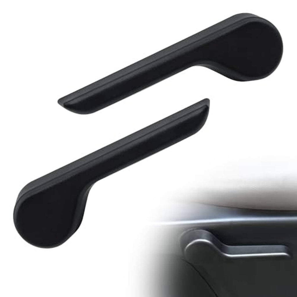 Black seat recliner handle lever set with contoured curved paddle grips
