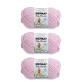 Baby pink super bulky chenille yarn 3-pack skeins