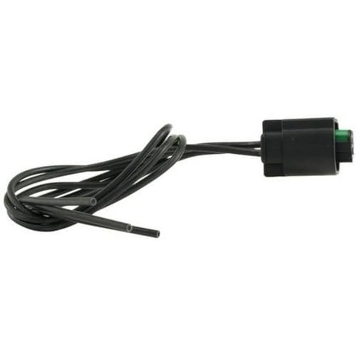 Brake pedal position sensor wiring pigtail with black connector and two leads