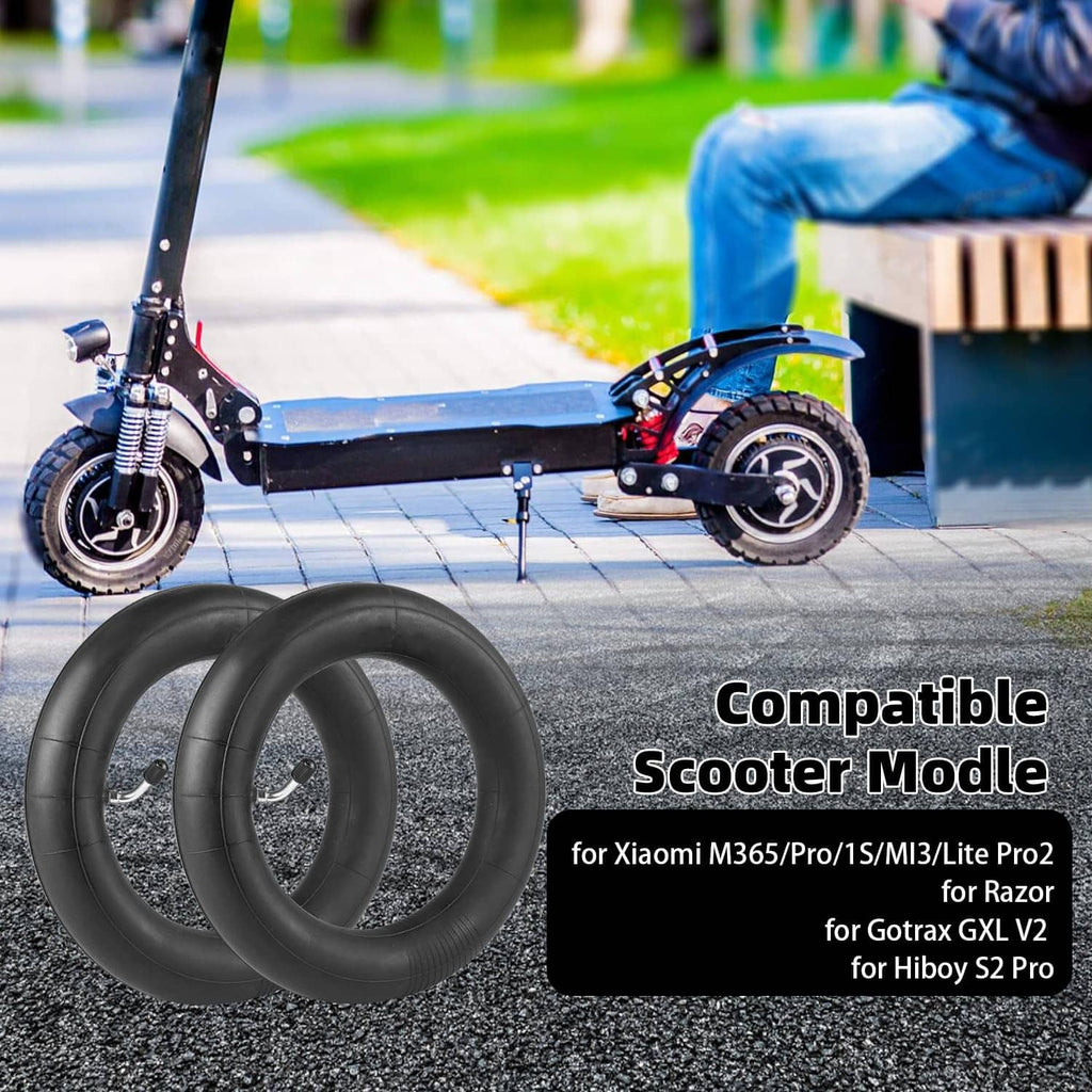 Black scooter inner tube pair shown with two tubes on the ground