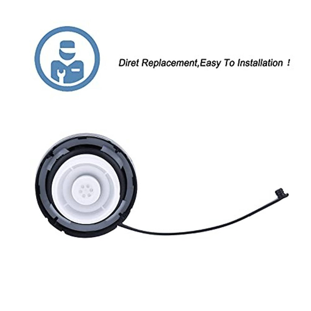 Fuel tank filler cap cover with interior insert and attached hose