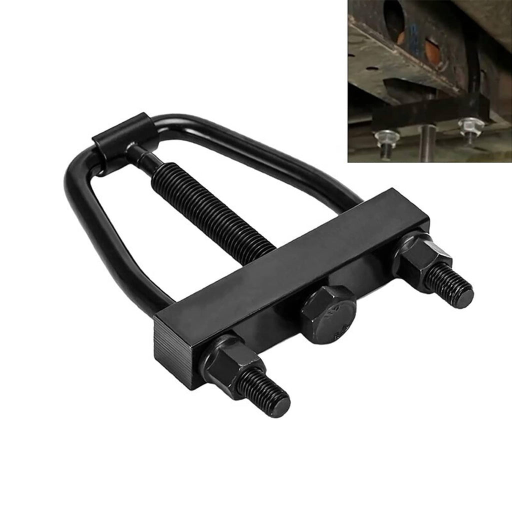 Black torsion bar key installation tool with adjustable threaded screws