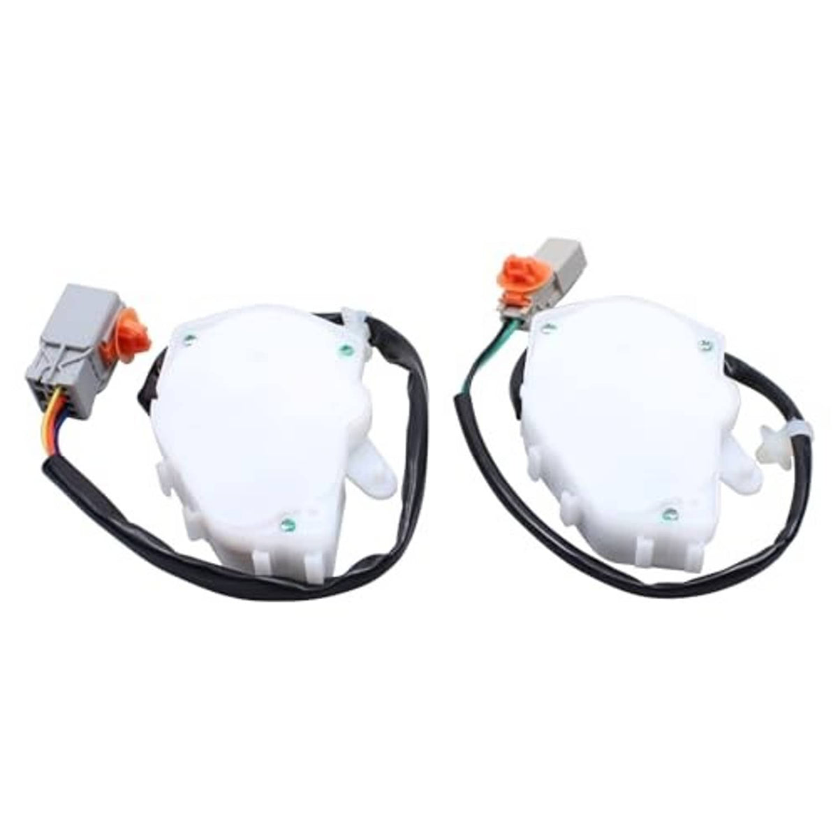 Door latch lock actuator kit, dual actuators with small orange connector