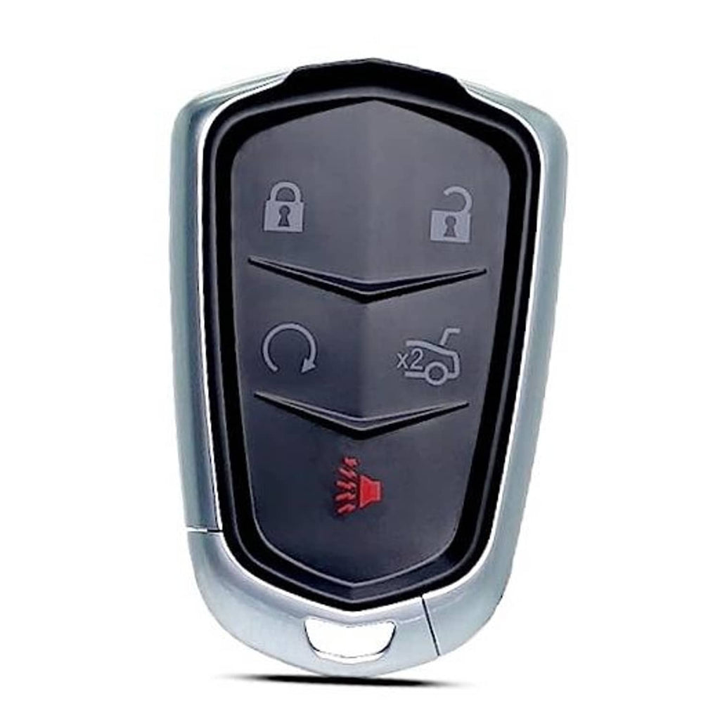 Key fob shell case replacement with black button panel and silver housing