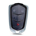 Key fob shell case replacement with black button panel and silver housing