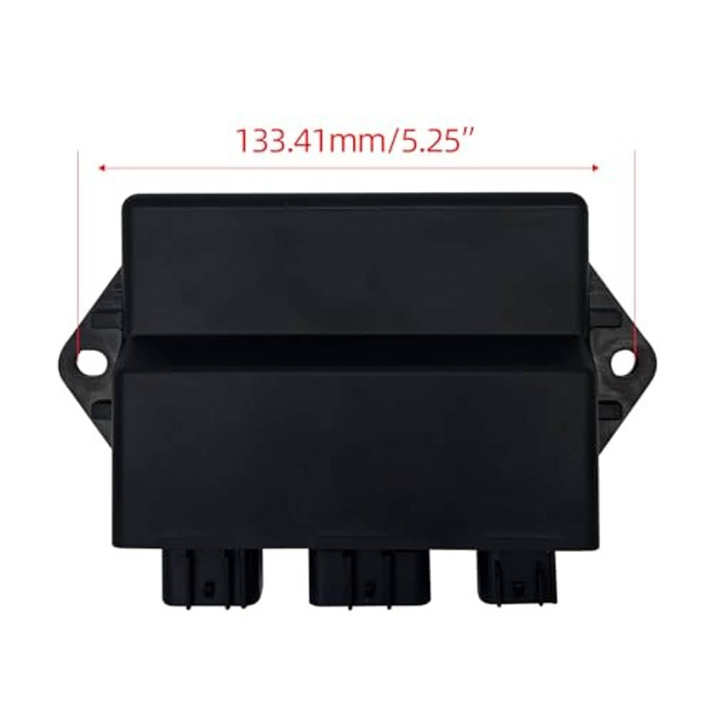 CDI ignition control box module, black plastic with mounting tabs and connector ports