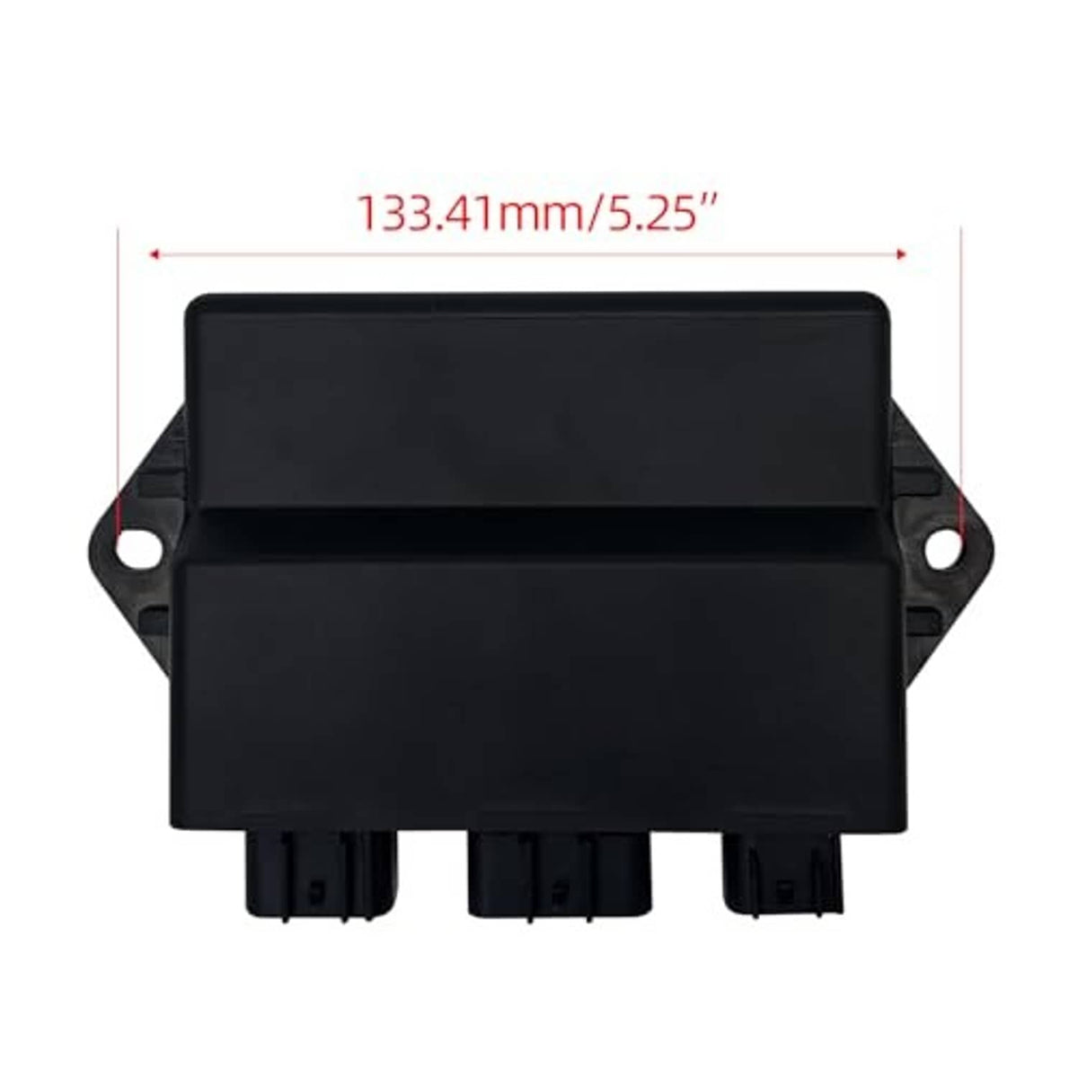 CDI ignition control box module, black plastic with mounting tabs and connector ports