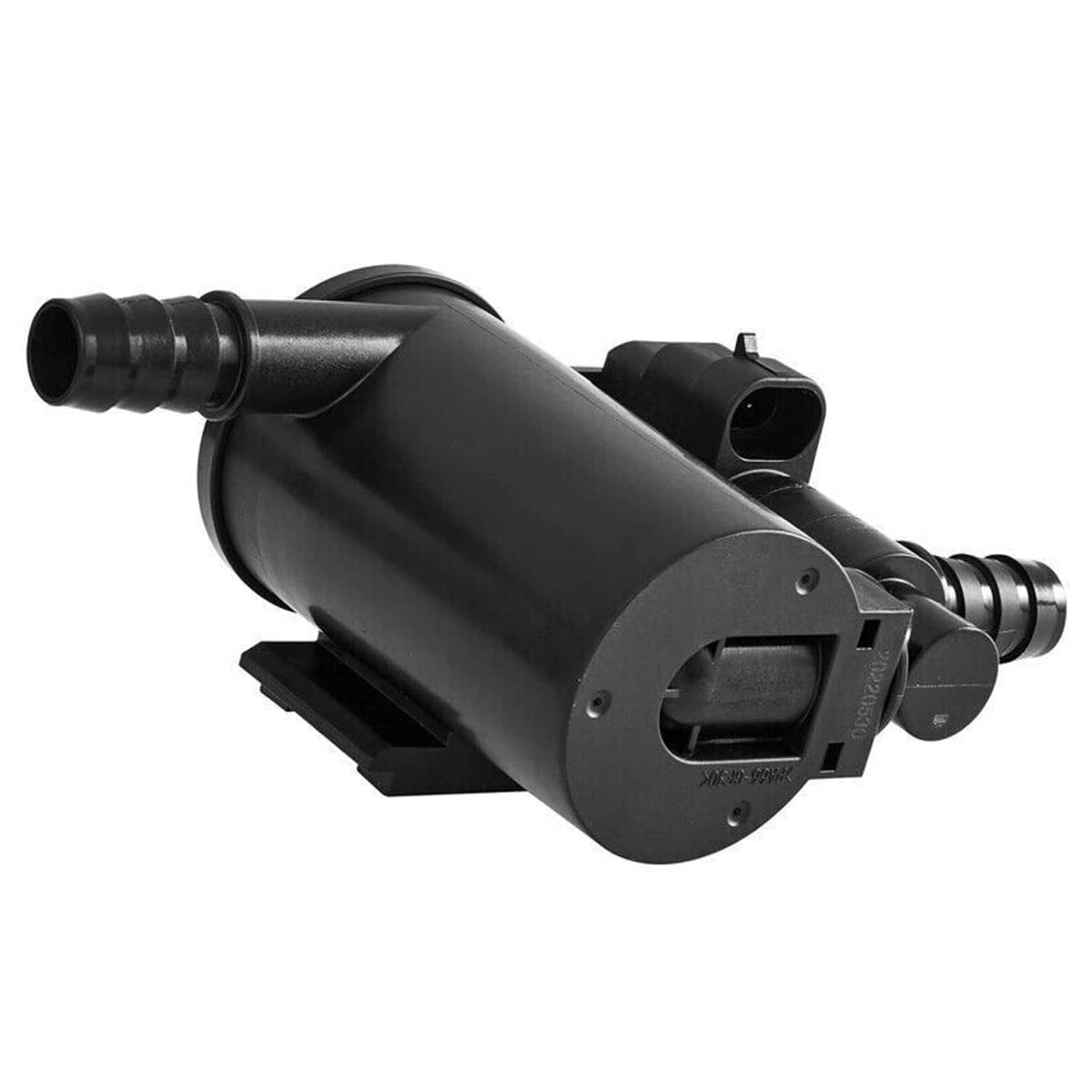 Black vapor canister vent solenoid valve with connector and vacuum hose ports