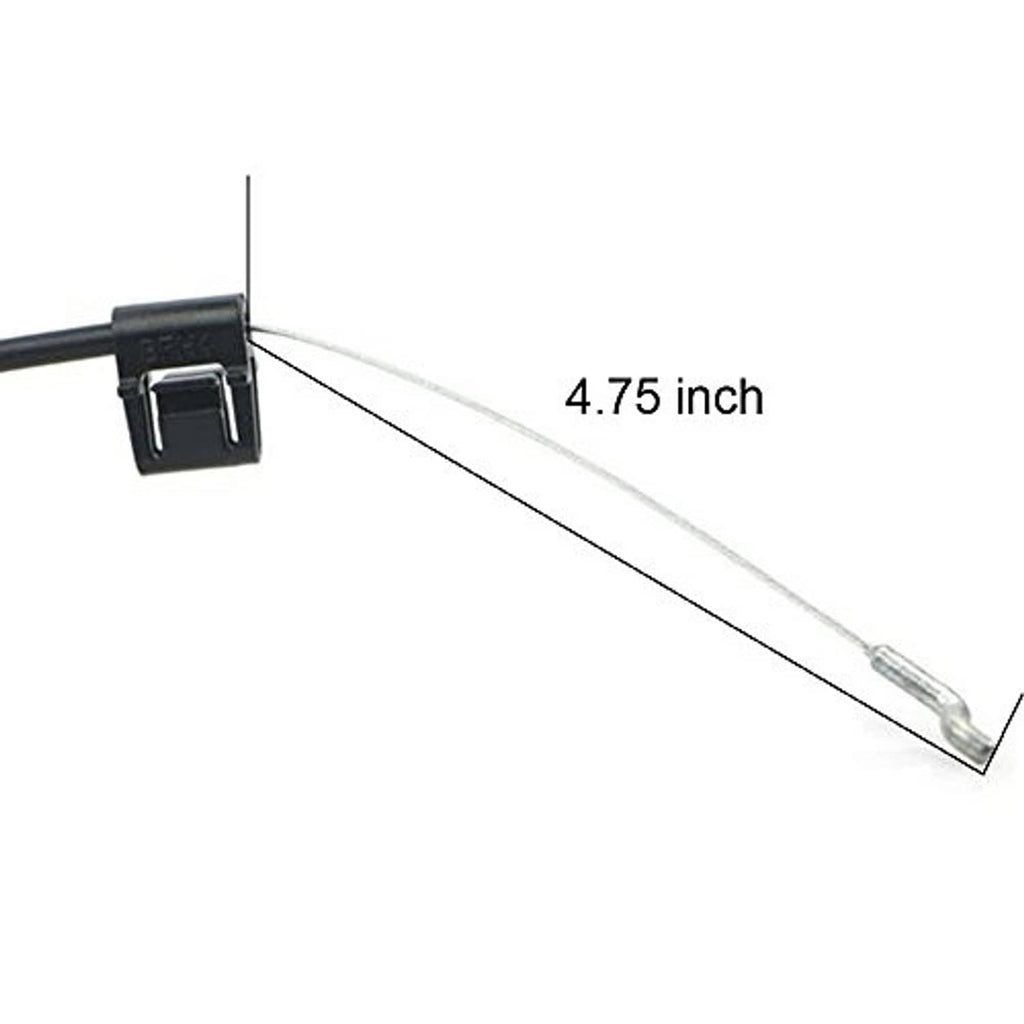 Recliner release pull cable with hook end, 4.75 inch cable length