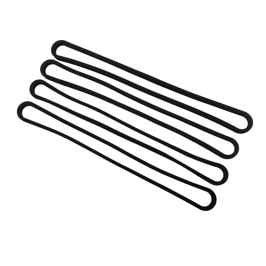 Black vacuum sealer lower gasket assembly with long rubber sealing strips