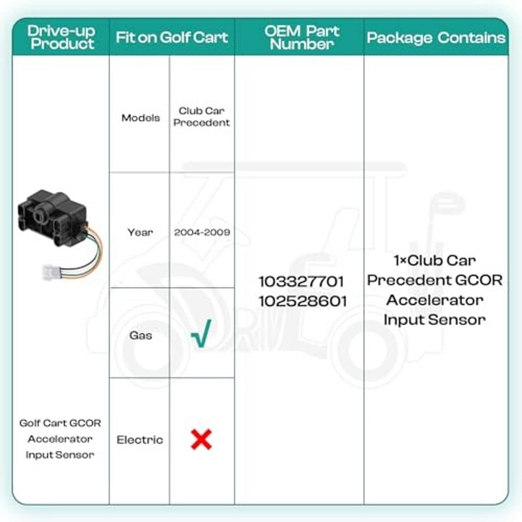 Black accelerator input sensor with attached connector and wire leads on info panel