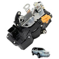 Right rear door lock actuator motor with metal latch mechanism and wiring connector