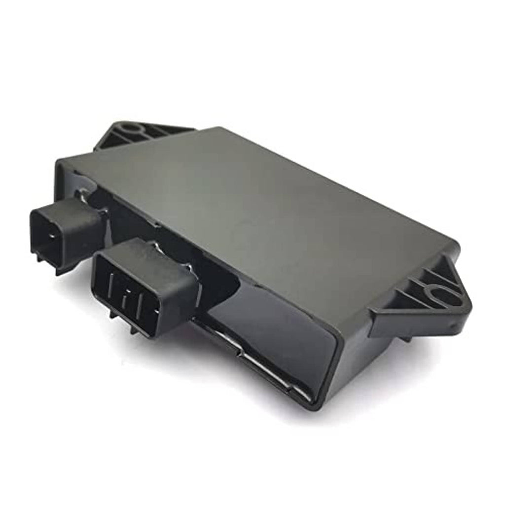 CDI ignitor module with side-mounted plug connectors and vented mounting feet