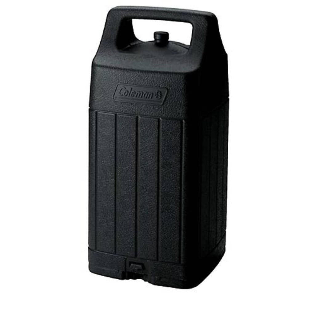 Black protective lantern carry case with top handle, embossed Coleman logo