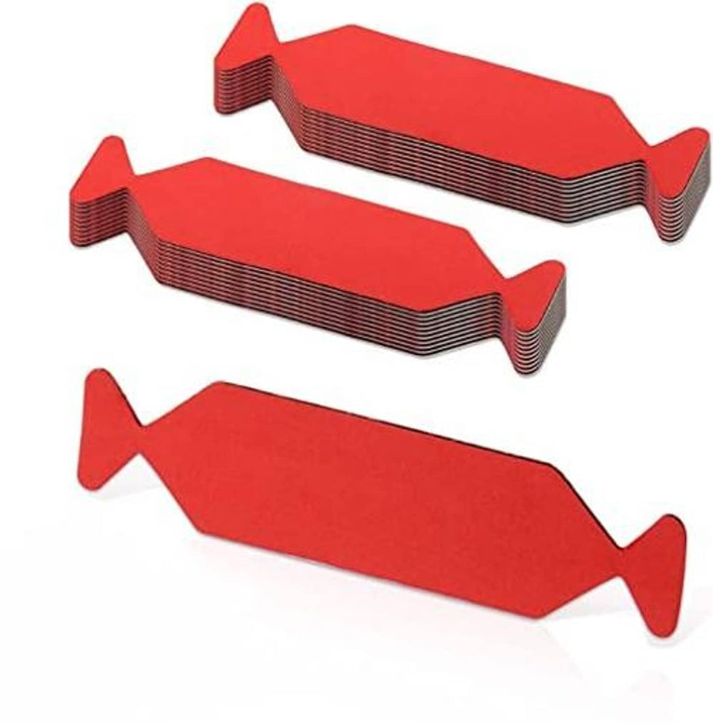 Red felt buffer tape strips with arrow-shaped ends (pack of 20)
