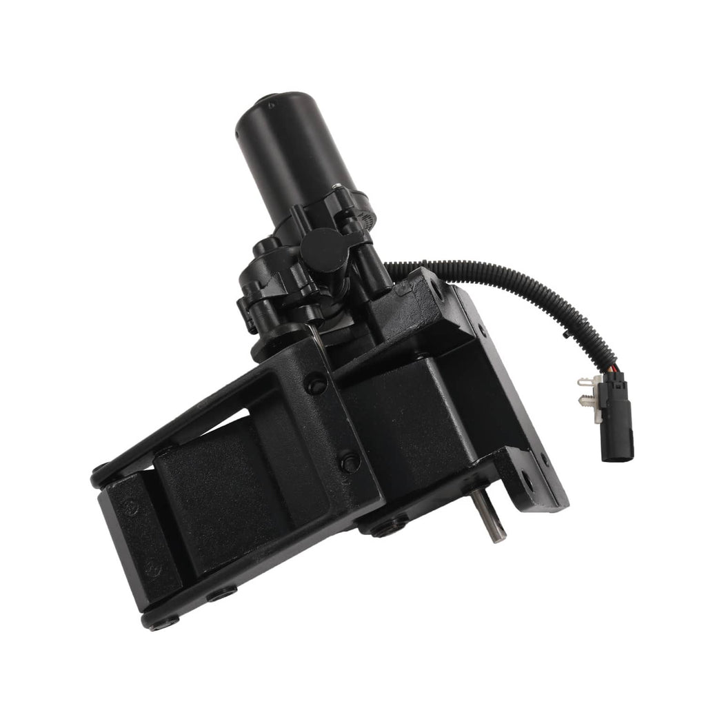 Power running board actuator assembly, black bracket with motor and electrical connector