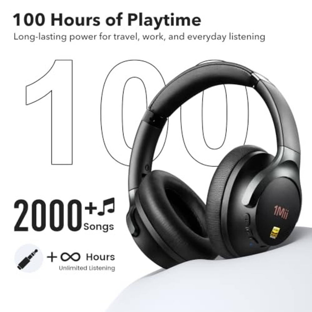 Black over-ear headphones with cushioned ear cups and angled headband.