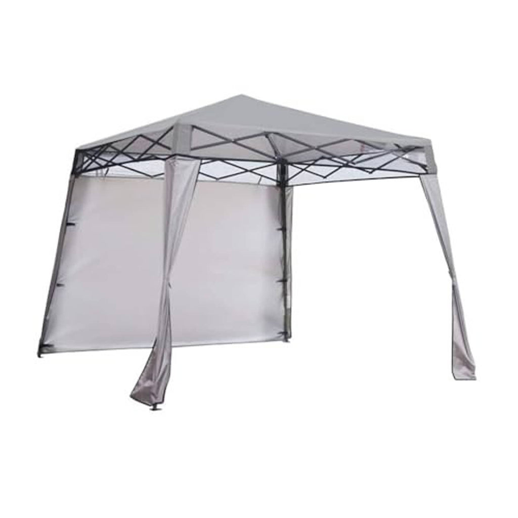 Gray replacement canopy top cover with protective side panels and metal support frame