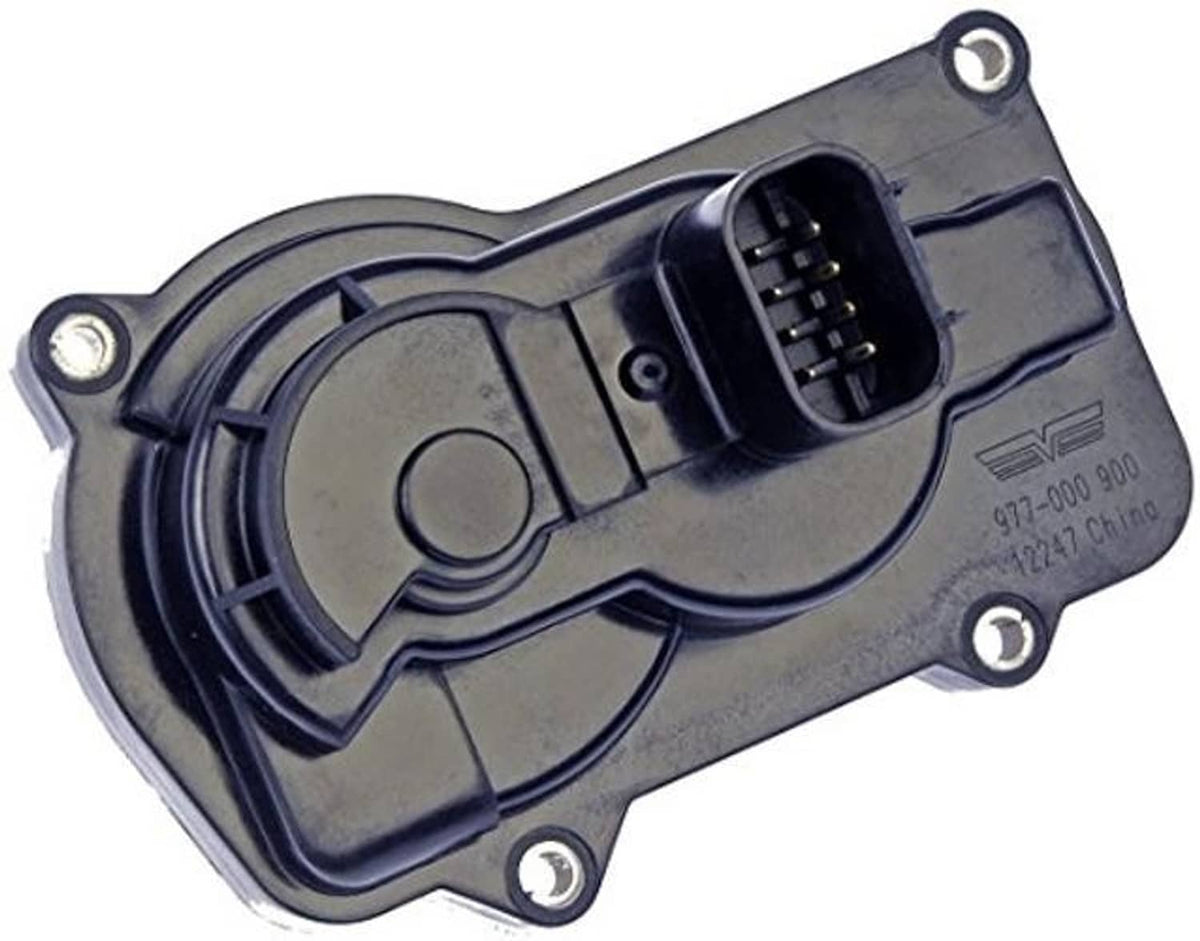 Throttle position sensor with multi-pin electrical connector on metal housing